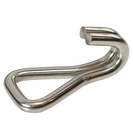 Us Cargo Control 1" Double J Stainless Steel Wire Hook: 3,000 lbs. Break Strength WHS252